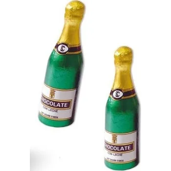 Čokoláda Simón Coll Šampusová 20g čokoládová lahvička