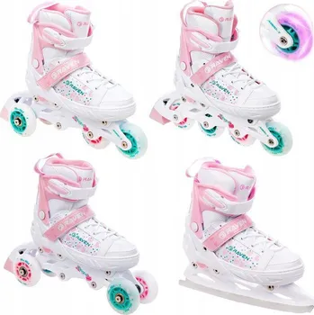 Kolečkové brusle Raven Rosi 4v1 EU 31-35, dámský (se zoubky) + DÁREK