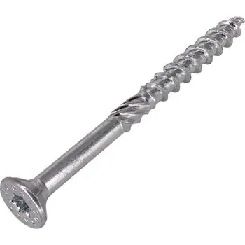 Vrut HPM TEC RAPI-TEC HBS 8,0x100/50+R - stavební vrut do dřeva, polozávit, pozink, zápustná hlava, TORX T40