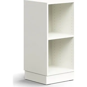 Knihovna Regál QBUS, 1 police, sokl, 868x400x400 mm, bílá