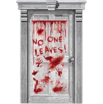 Party dekorace Amscan No One Leaves halloweenská dekorace na dveře 165 x 85 cm