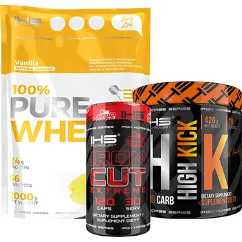 Anabolizér Iron Horse Balíček - Nakopávač, spalovač tuků a Protein 2000g Příchuť: kinder vajíčko