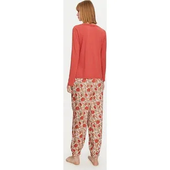 Dámské oblečení Selmark Pyžamo Flores P6973 Oranžová Regular Fit 2