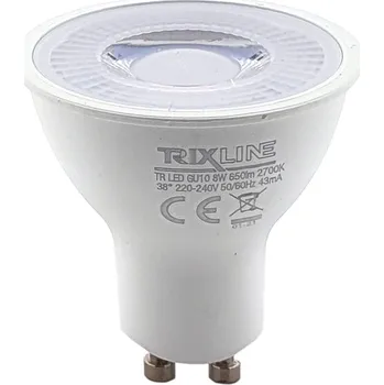 Žárovka LED žárovka Trixline 8W GU10 650 lm teplá bílá