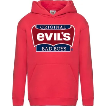 Chlapecká mikina detska-znackova-mikina-digitalni-potisk-original-evils Barva: Red - červená, velikost: 152