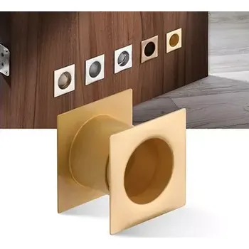 Větrací mřížka Větrací průchodka kovová hranatá - broušená mosaz