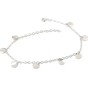 Náramek Stříbrný náramek na nohu s přívěšky STNA0349F 22 až 27 cm