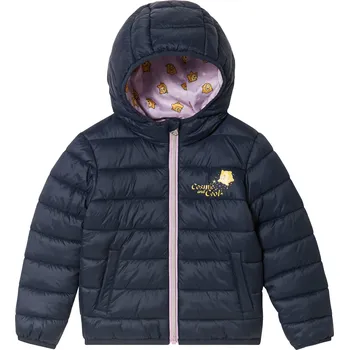 Dívčí prošívaná bunda (110, navy modrá)