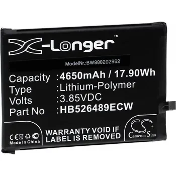 Baterie pro mobilní telefon VHBW Baterie pro Huawei Y6p, 4650 mAh