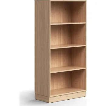 Knihovna Regál QBUS, 3 police, sokl, 1636x800x400 mm, dub