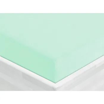 Prostěradlo Froté napínací prostěradlo FR-034 Mintové 100 x 200 - výška 20 cm