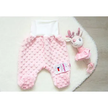 AMÁLKA Polodupačky plyšové minky, růžové Velikost: 80