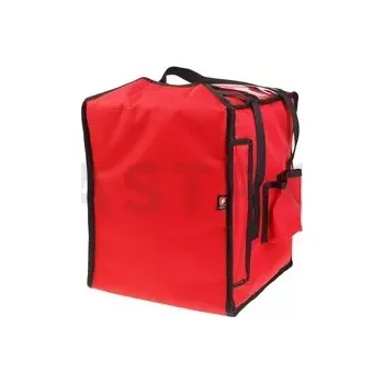 Termobox Taška na pizzu 8 x 35 cm z codury, zapínání na suchý zip, červený s černým lemováním | FURMIS, T8S