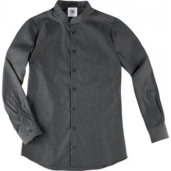 Pánská košile CG Workwear Pánská košile San Buono se stojáčkem Barva: šedá tmavá, Velikost: XL CGW540