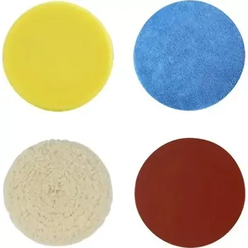 Set leštících a drhnoucích kotoučků pro dvojčinnou, excentrickou brusku a leštičku BATAVIA 7064670 (BATAVIA 7064671)