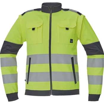 reflexní vesta CERVA MAX VIVO HV / Reflexní bunda 2v1 - HV žlutá 64