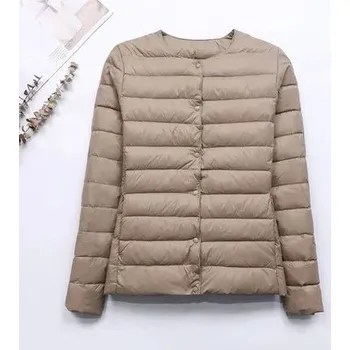 Prošívaná bunda s druky Barva: Khaki, Velikost: 4XL