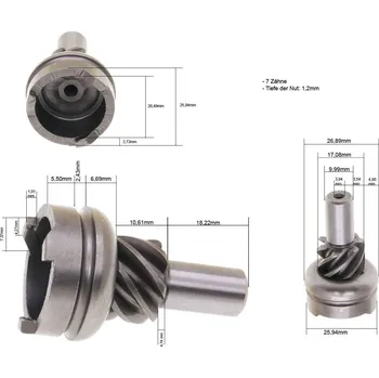 Motor pro motocykl Buzetti Rohatka Peugeot 15,5mm 1691