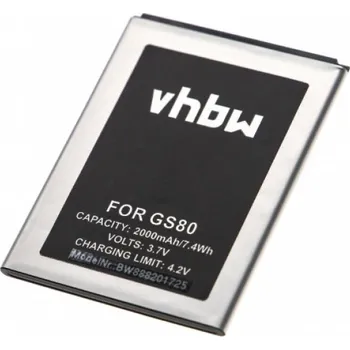 Baterie pro mobilní telefon VHBW Baterie pro Gigaset GS80, 2000 mAh