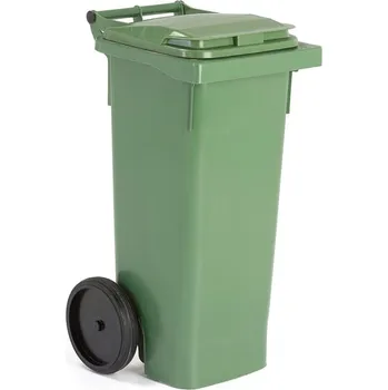 Odpadkový koš Plastová nádoba na odpad CLASSIC, 80 l, zelená