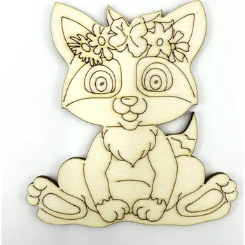 Stavební deska Výřez z překližky, MÝVAL, 9x9,5 cm, 1 kus