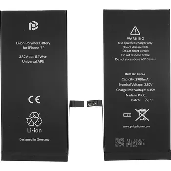 Baterie pro mobilní telefon Prio Baterie pro Apple iPhone 7 Plus, 2900 mAh, montážní popruh součástí