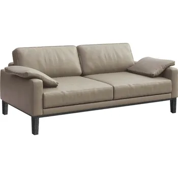 Pohovka Šedá dvoumístná kožená pohovka MESONICA Musso 173 cm