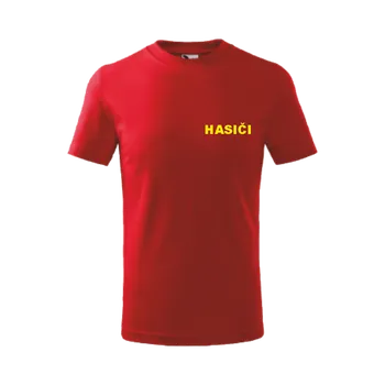 Červené dětské triko pro hasiče