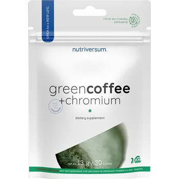 Káva Nutriversum Green Coffee Bean + Chrome (30 Tableta)