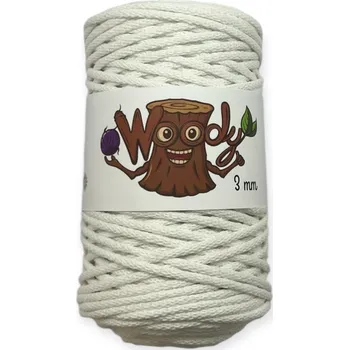 Příze Woody 3 mm - Bílá