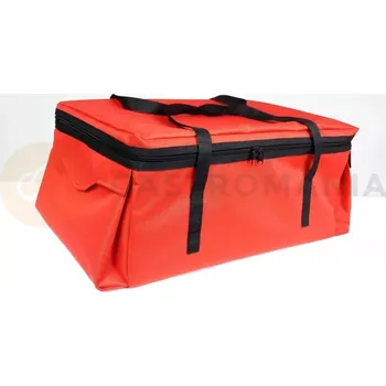 Termobox Termoizolační taška na GN 1/1 200 mm z nylonu, uzavíratelný na zip, červený s černým lemováním | FURMIS, TERMOS