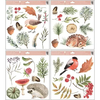 Okenní dekorace Fólie na okno, podzimní les