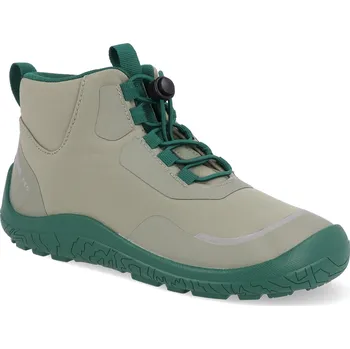 Dívčí obuv Barefoot kotníkové boty Reima - Loikkii Greyish green zelené Velikost: 36
