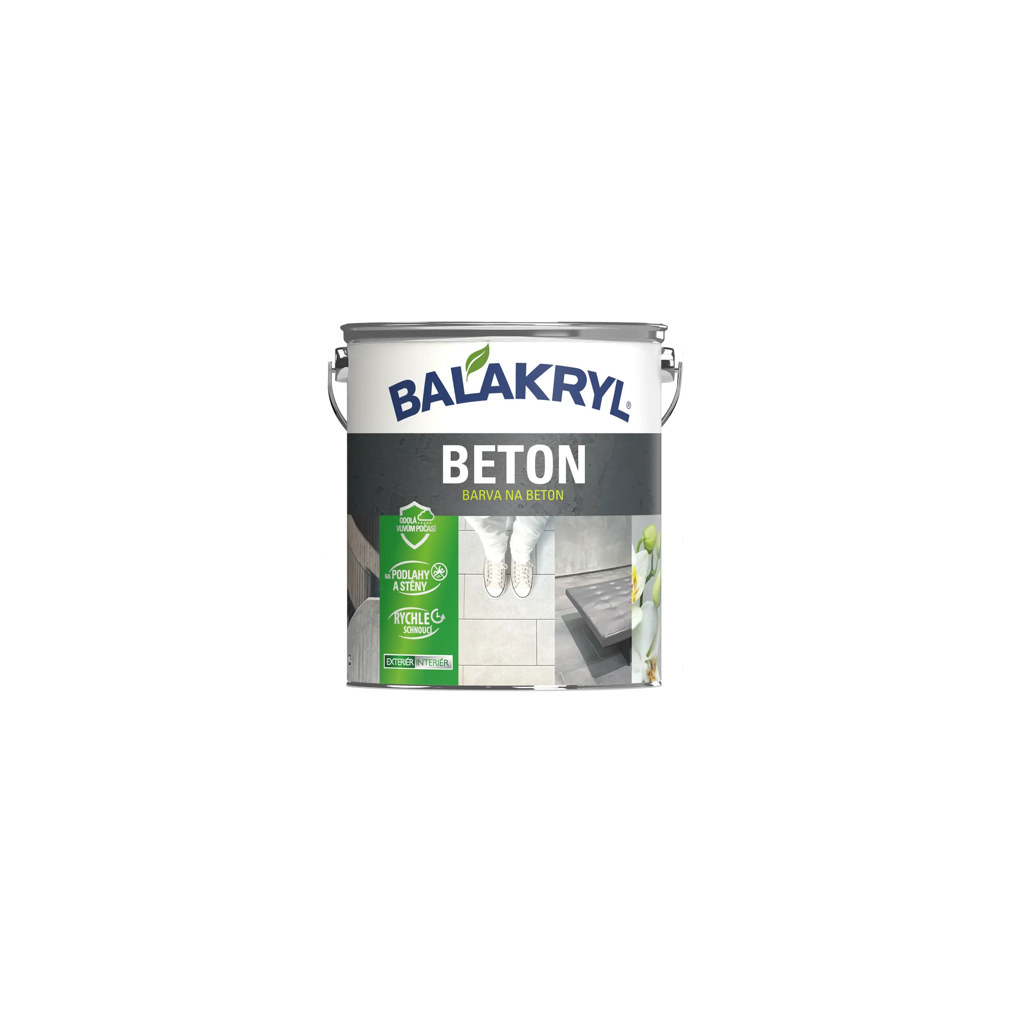 Fotografie 1 - Barva na beton Balakryl Beton 5 kg šedý