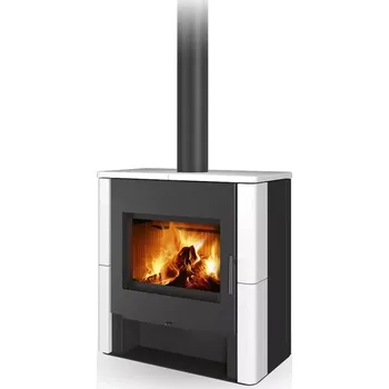 Krbová kamna Romotop TELDE, keramika hladká 90002 Bílá lesklá