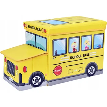 Úložný box Úložný box na hračky Autobus žlutý