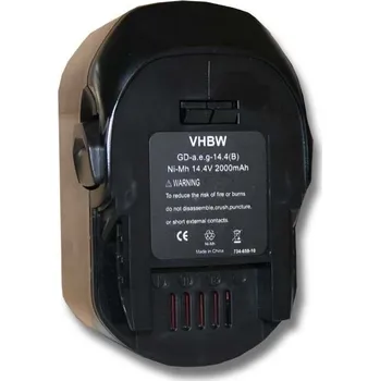VHBW Baterie pro AEG B1414G / B1415R / B1420 / B1420R, 14.4 V, 2.0 Ah