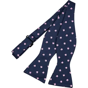 Motýlek Bubibubi Tmavomodrý vázací motýlek s rybkami