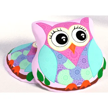 Dekorativní polštářek Polštářek Sovička 30*30 cm (Polštářek sovy, sova)