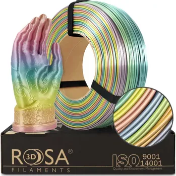 Filament ReFill ROSA3D / PLA SILK / RAINBOW / 1,75 mm / 1 kg
