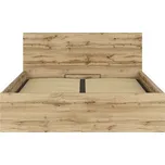 Postel Tetrix s roštem 160cm 160 x 200cm Dub Wotan
