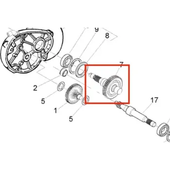 Piaggio Hřídel zadního kola Piaggio 8438705