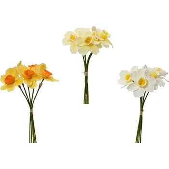 umělá květina Kaemingk Kytice 5 ks narcisů, 39 cm, 3 druhy, Kaeming