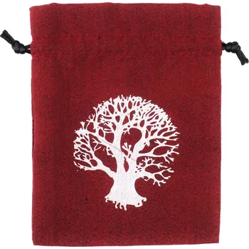 Dárková taška Pytlík dárkový Gifty Tree of Life 11 x 14 cm vínová