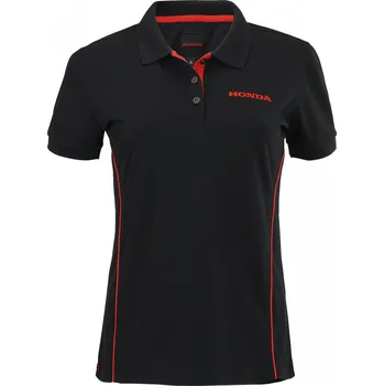 Dámské tričko HONDA polo triko PADDOCK dámské black/red - S