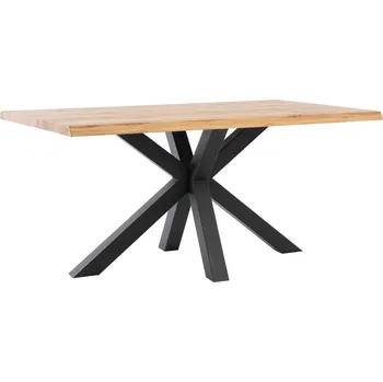 Jídelní stůl Dubový jídelní stůl Somcasa Grace 180 x 95 cm s černou podnoží