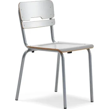 Jídelní židle Školní židle SCIENTIA, sedák 390x390 mm, výška 460 mm, stříbrná/šedá