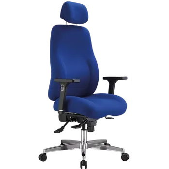TOLEDO, židle kancelářská, látka modrá