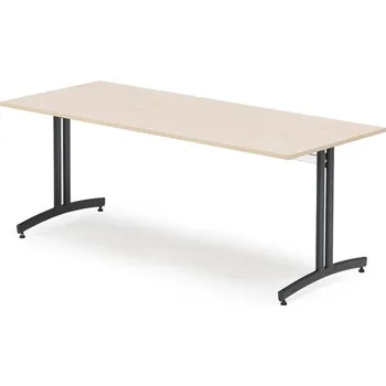 Jídelní stůl Stůl SANNA, 1800x800x720 mm, černá/bříza