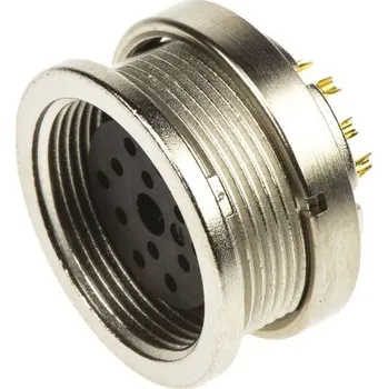 Elektrická zásuvka binder Kulatý konektor, Montáž na panel, počet kontaktů: 12, Zásuvka, pohlaví kontaktu: samice, IP40